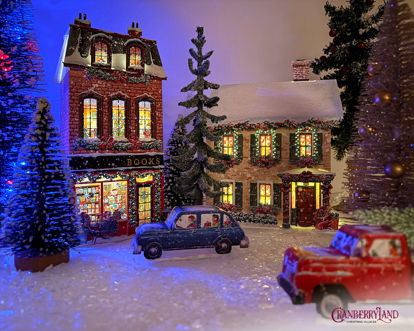 *La librairie Pickwick - Maison de village de Noël