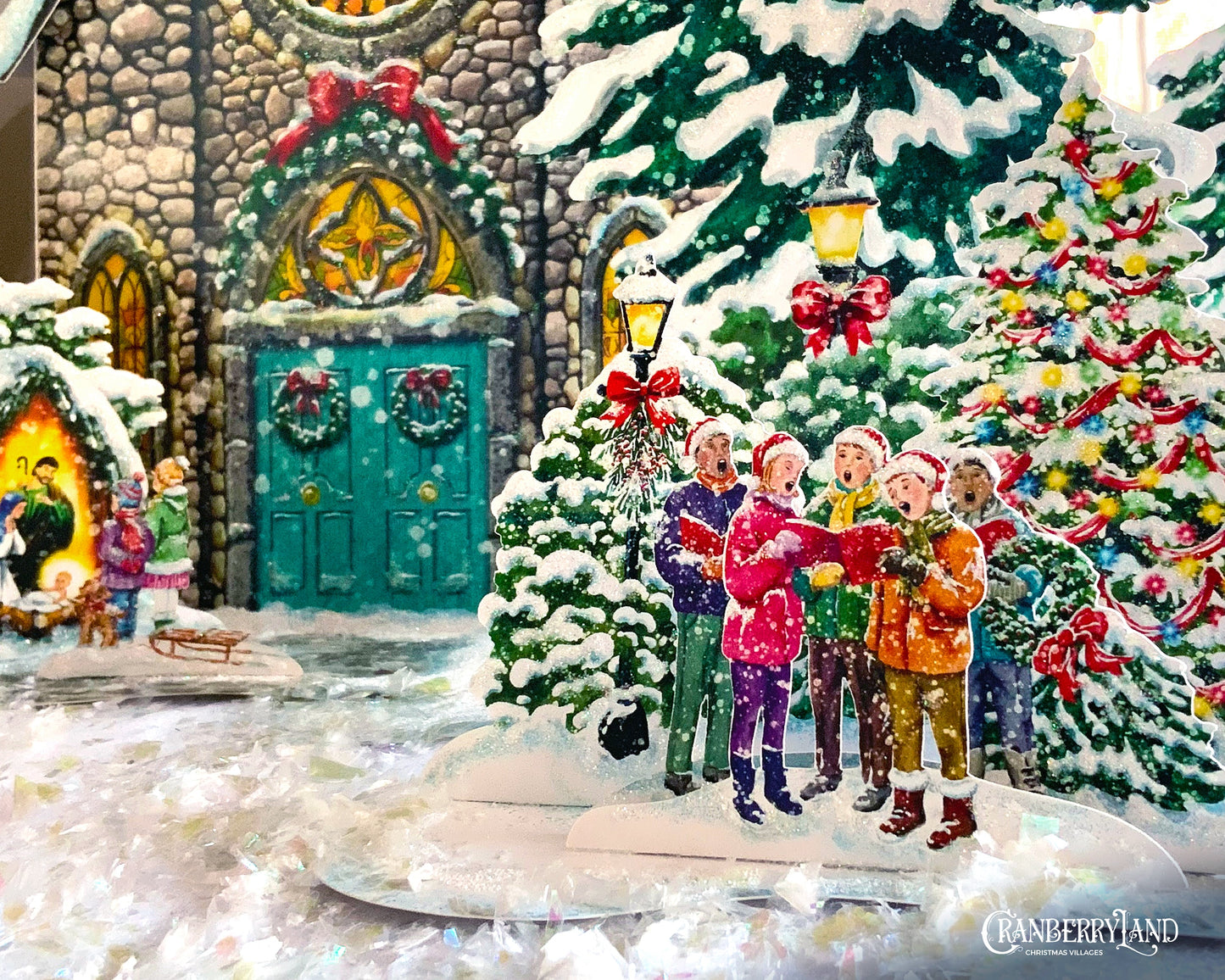 The Melrose School Carolers - Christmas Village Houses
