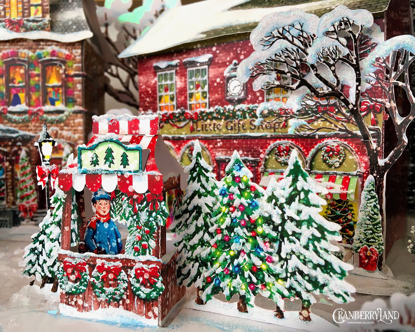 Mr. Gus's Little Christmas Stand - Christmas Village Houses