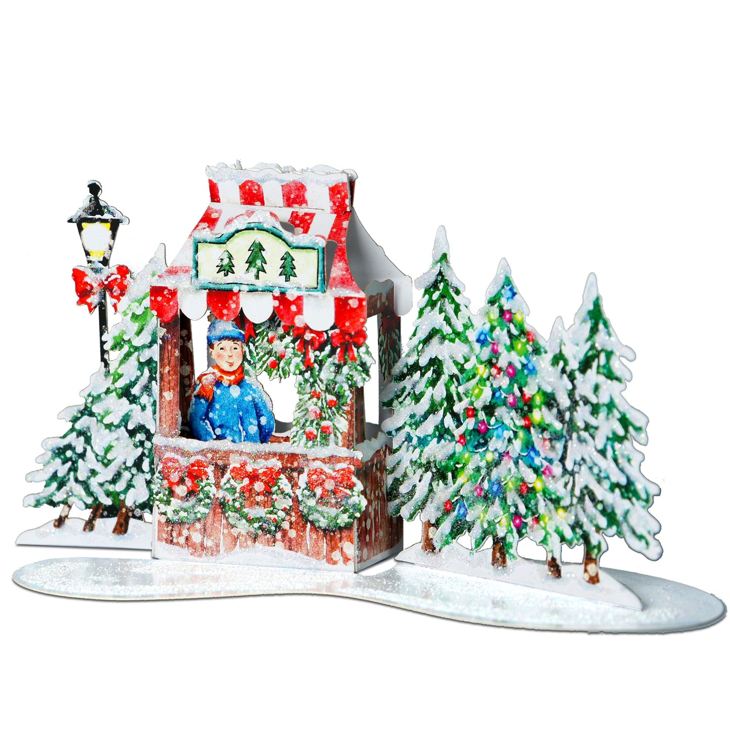 Mr. Gus's Little Christmas Stand - Christmas Village Houses