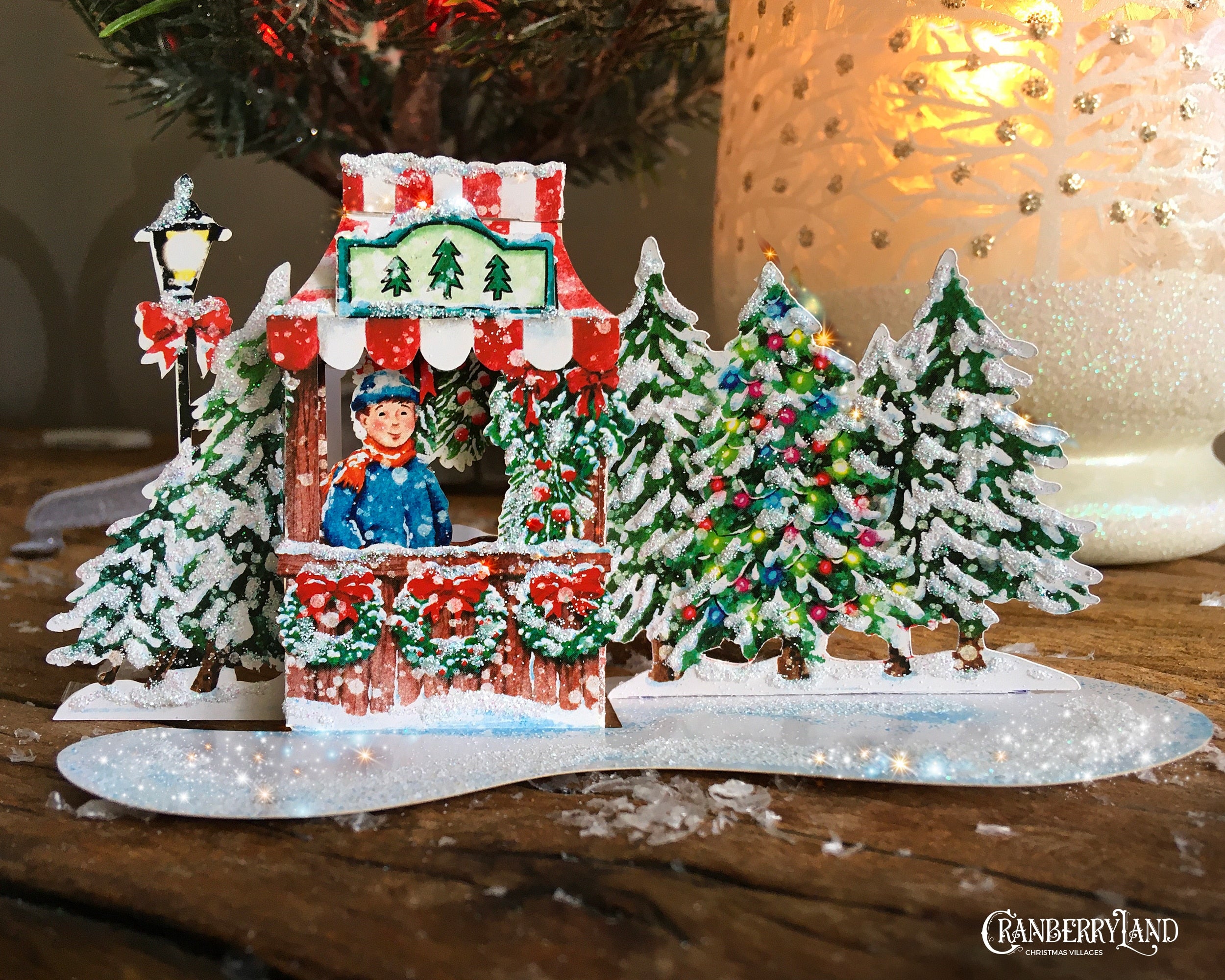 Mr. Gus's Christmas Stall - Christmas Village Houses – CranberryLand