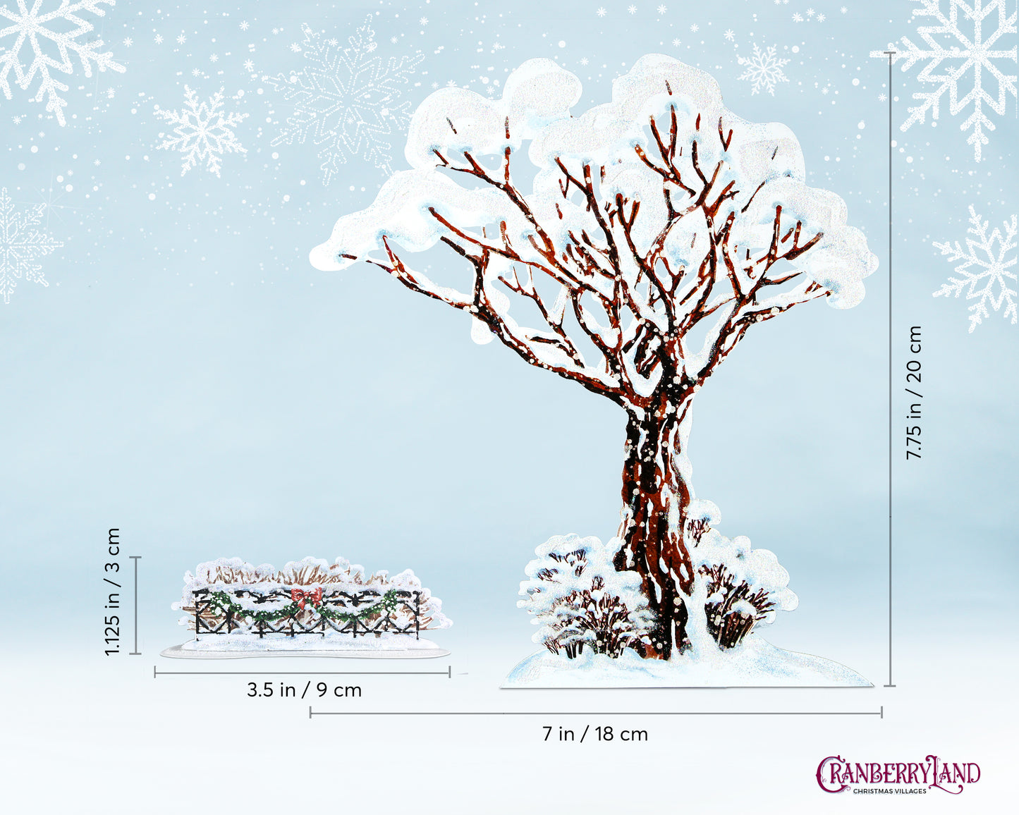 4-piece set Let's Play Outside! - Christmas Village Decoration