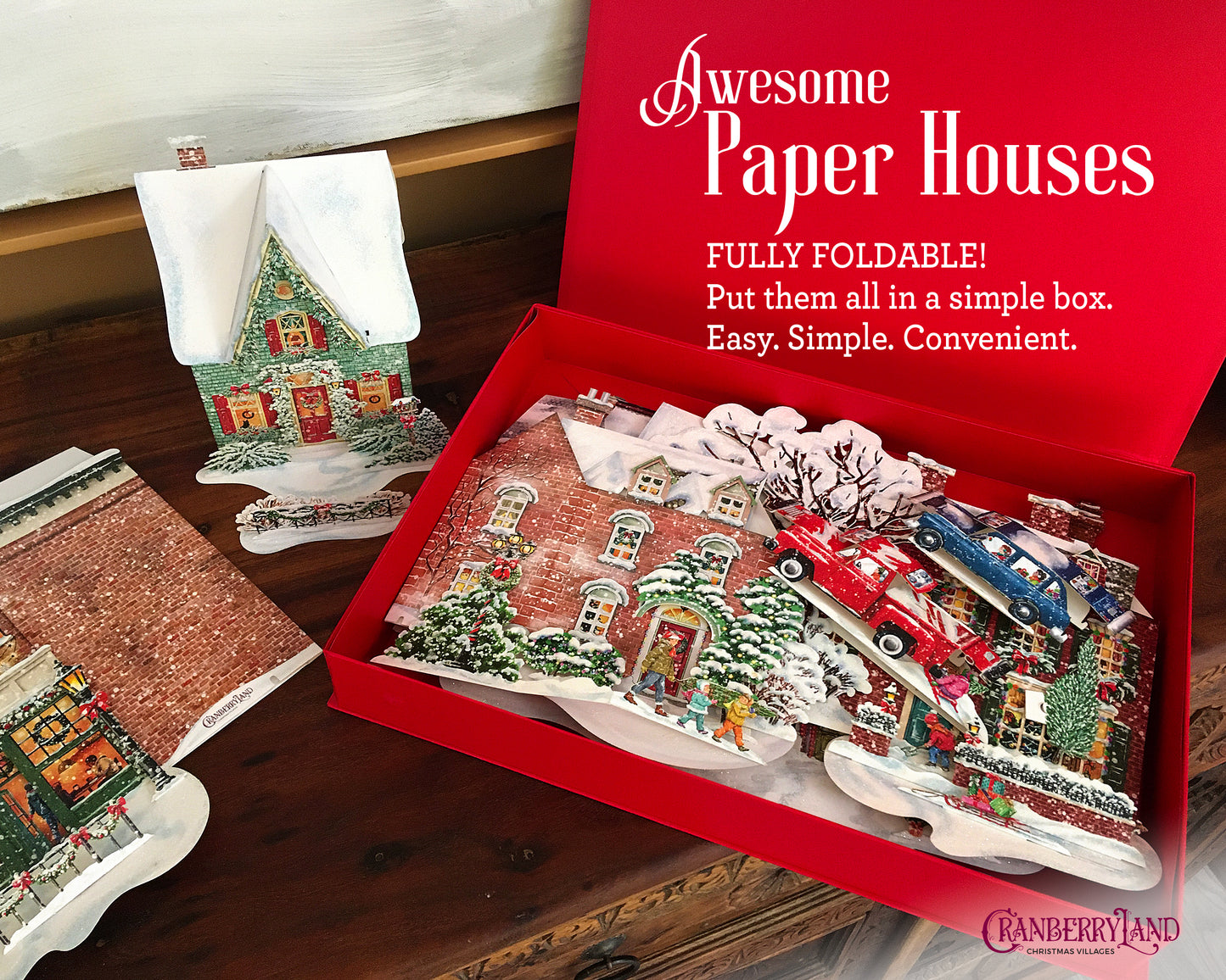 3-piece set Shopping Time - Christmas Village Decoration