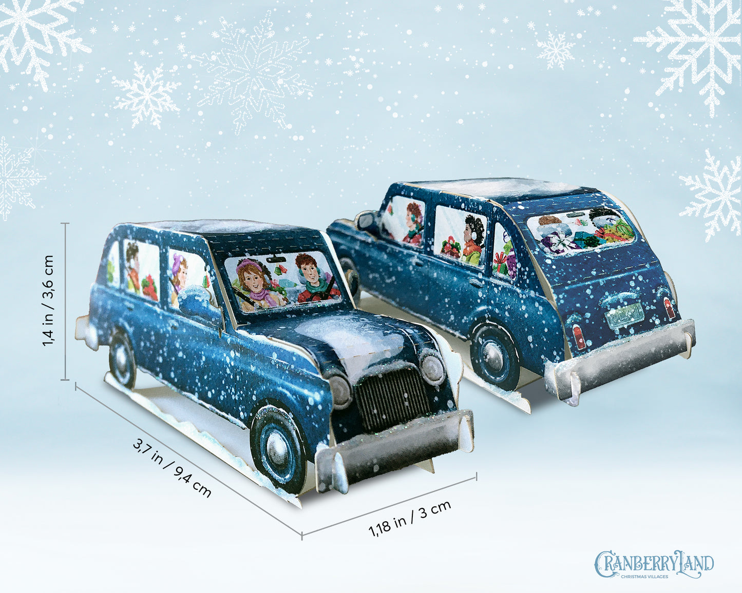 3-piece set Shopping Time - Christmas Village Decoration