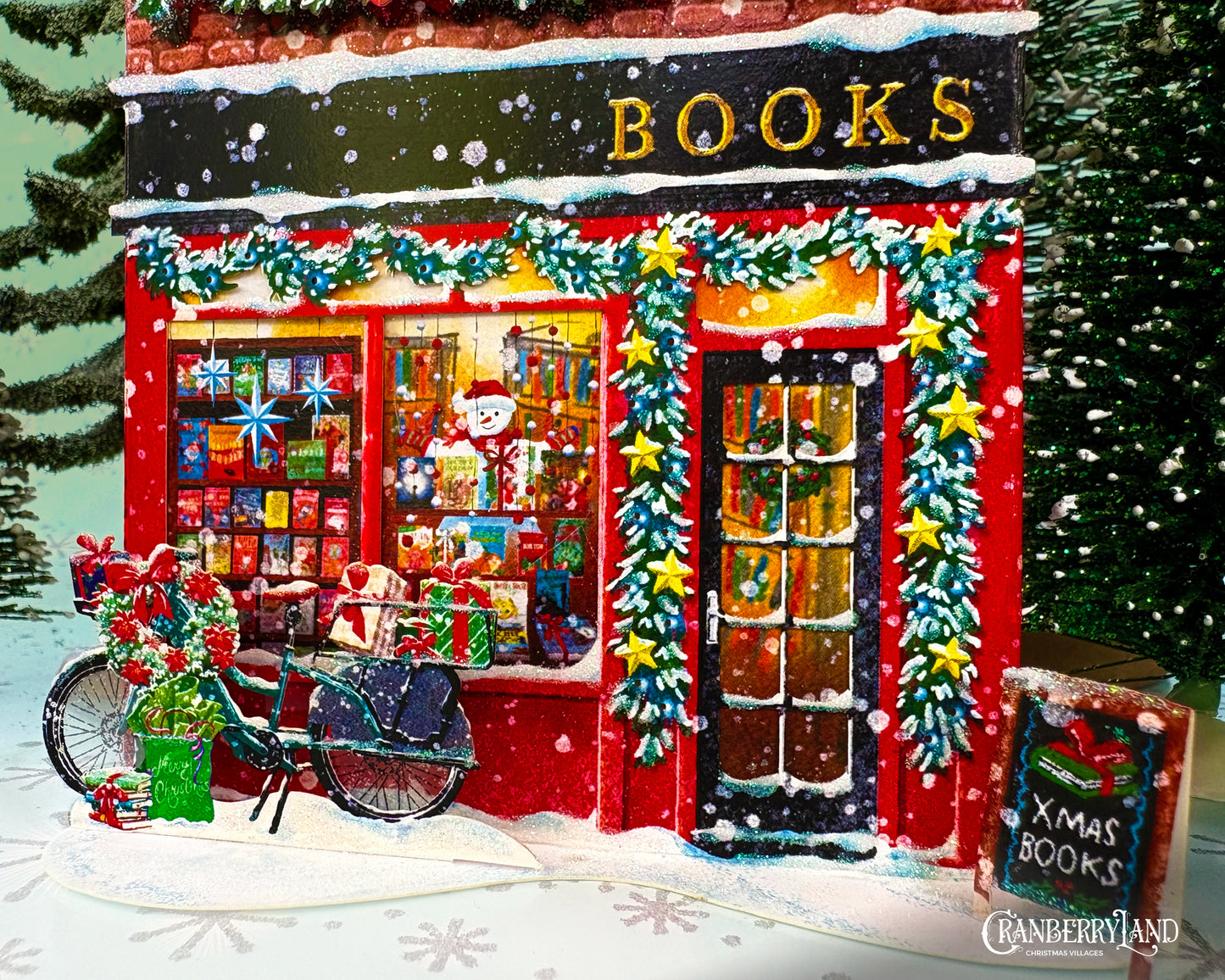 *La librairie Pickwick - Maison de village de Noël