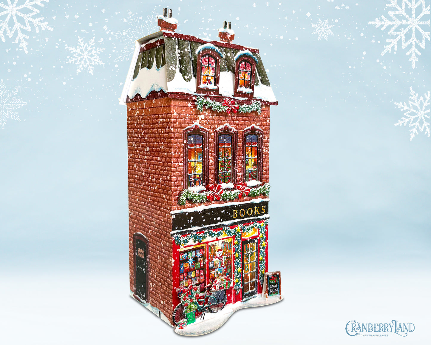 *La librairie Pickwick - Maison de village de Noël