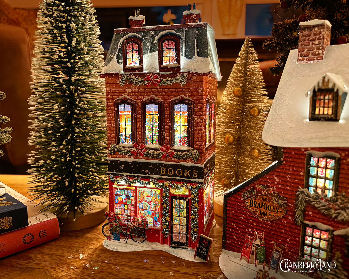 *La librairie Pickwick - Maison de village de Noël