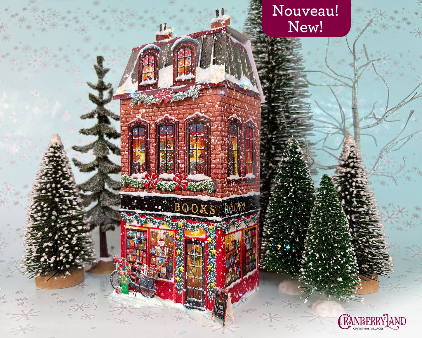 *La librairie Pickwick - Maison de village de Noël