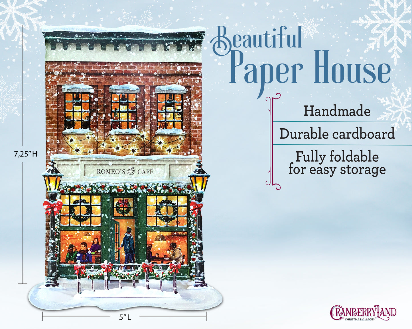 The Romeo's Café - Christmas Village House