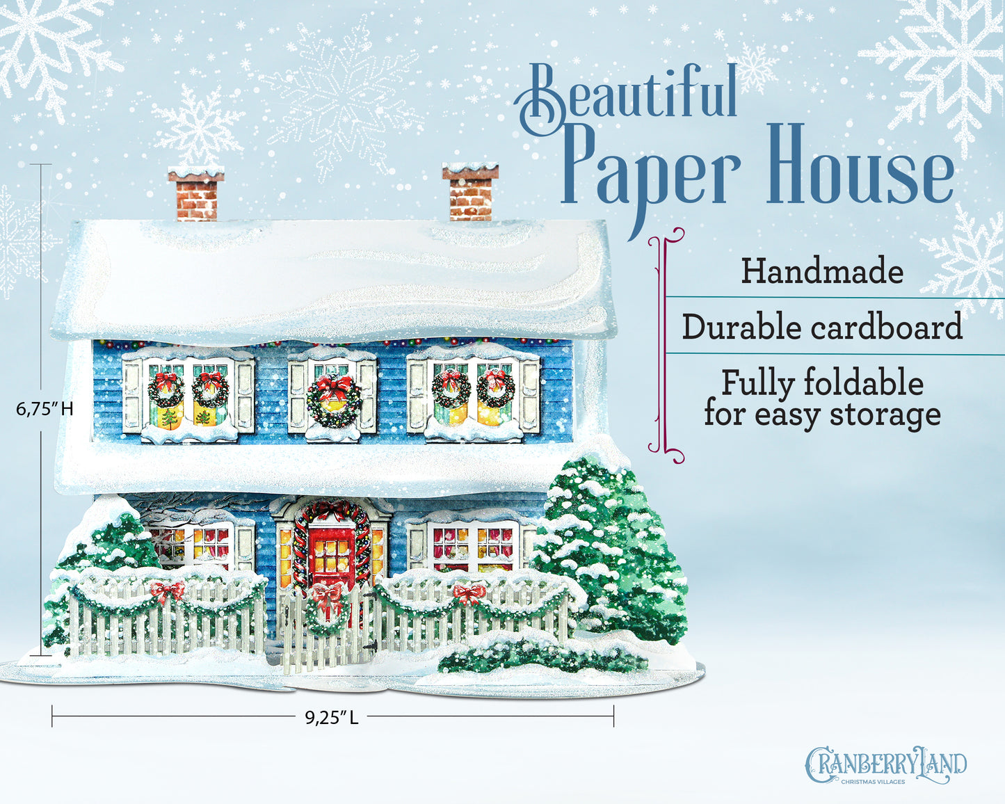 La maison bleue de tante Berta - Maison de village de Noël