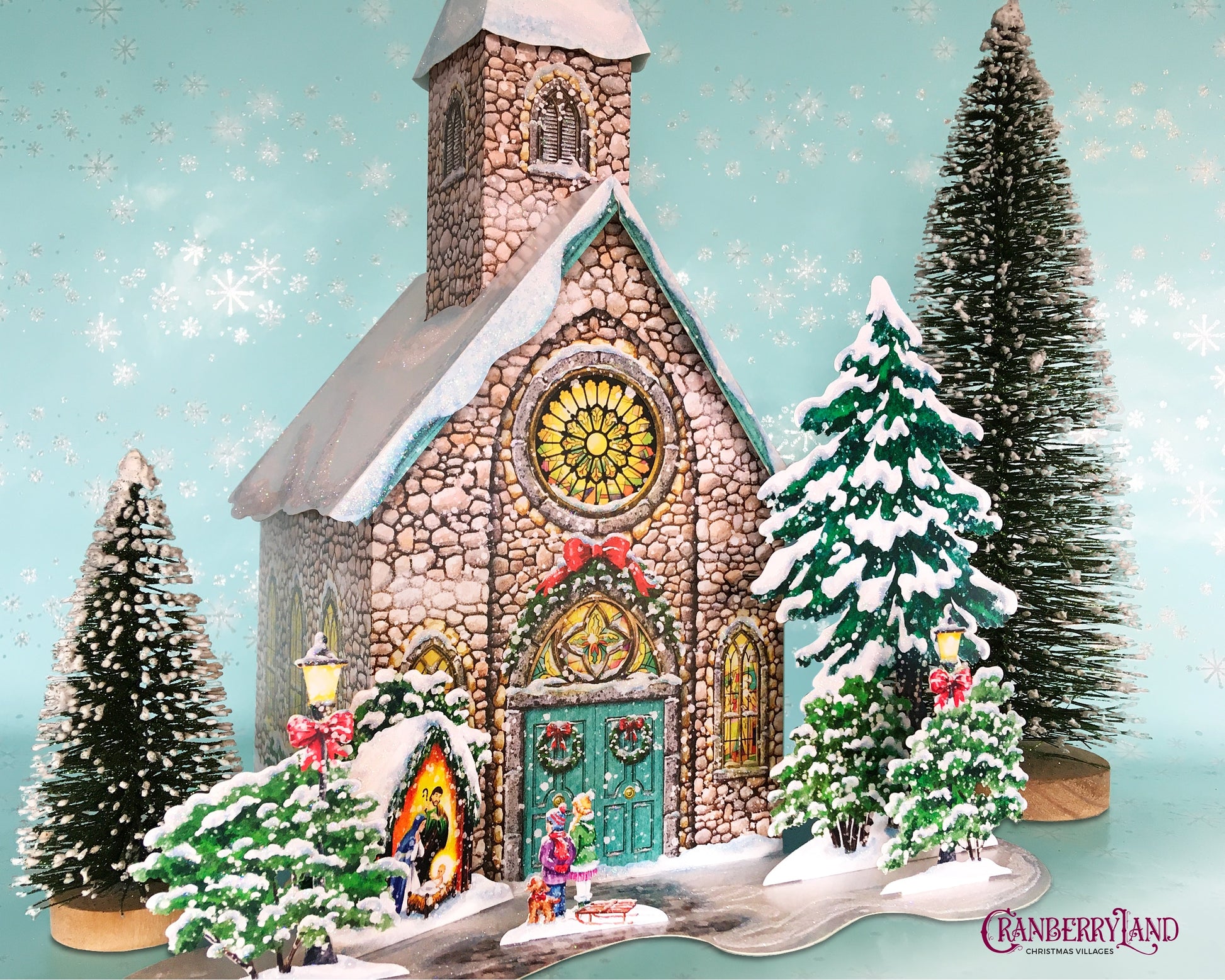 Église du Bon Père Abraham - Maison de village de Noël – CranberryLand