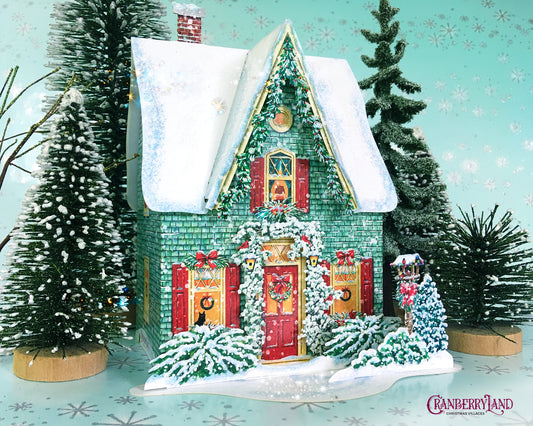 Le petit cottage de Mlle Ginger Baker - Maison de village de Noël
