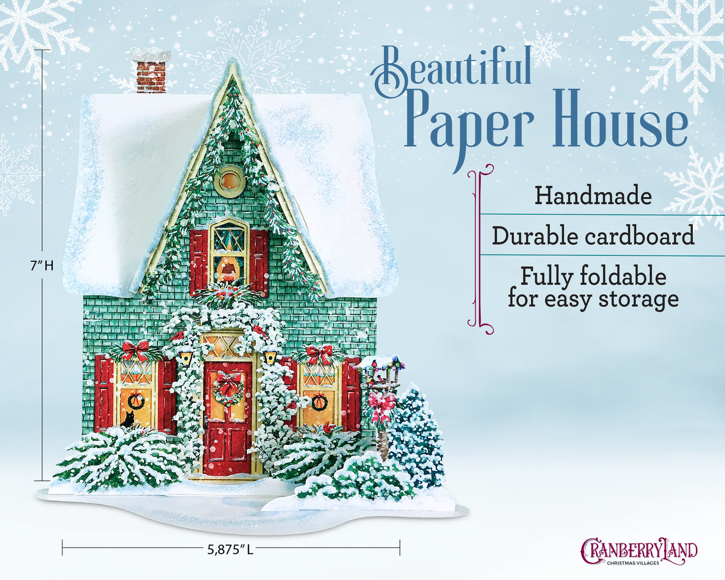 Le petit cottage de Mlle Ginger Baker - Maison de village de Noël