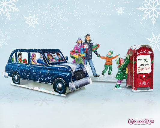Ensemble 3 pièces « Le temps des emplettes! »  - Village de Noël