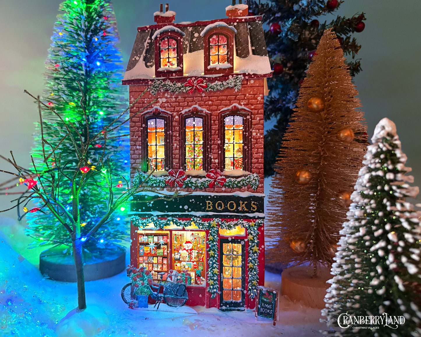 *La librairie Pickwick - Maison de village de Noël