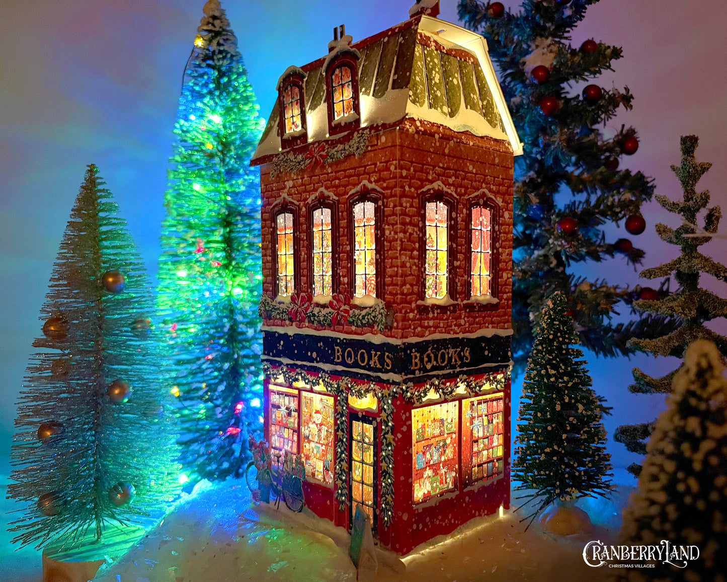 *La librairie Pickwick - Maison de village de Noël