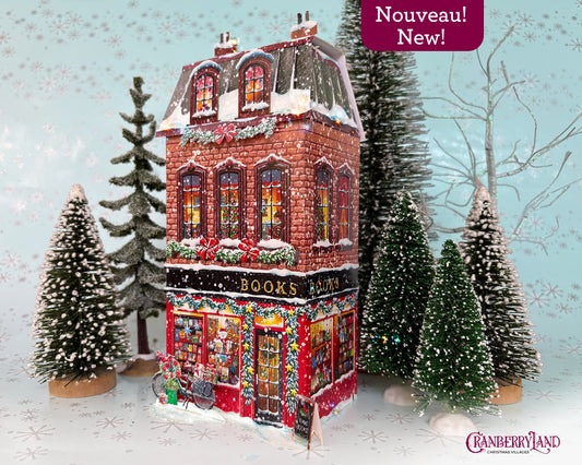 *La librairie Pickwick - Maison de village de Noël