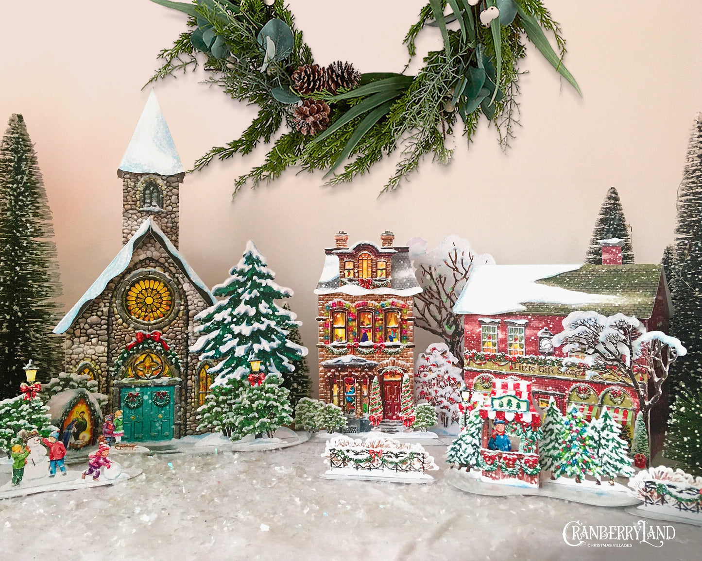 Mr. Gus's Little Christmas Stand - Christmas Village Houses